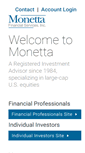 Mobile Screenshot of monetta.com