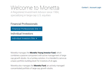 Tablet Screenshot of monetta.com